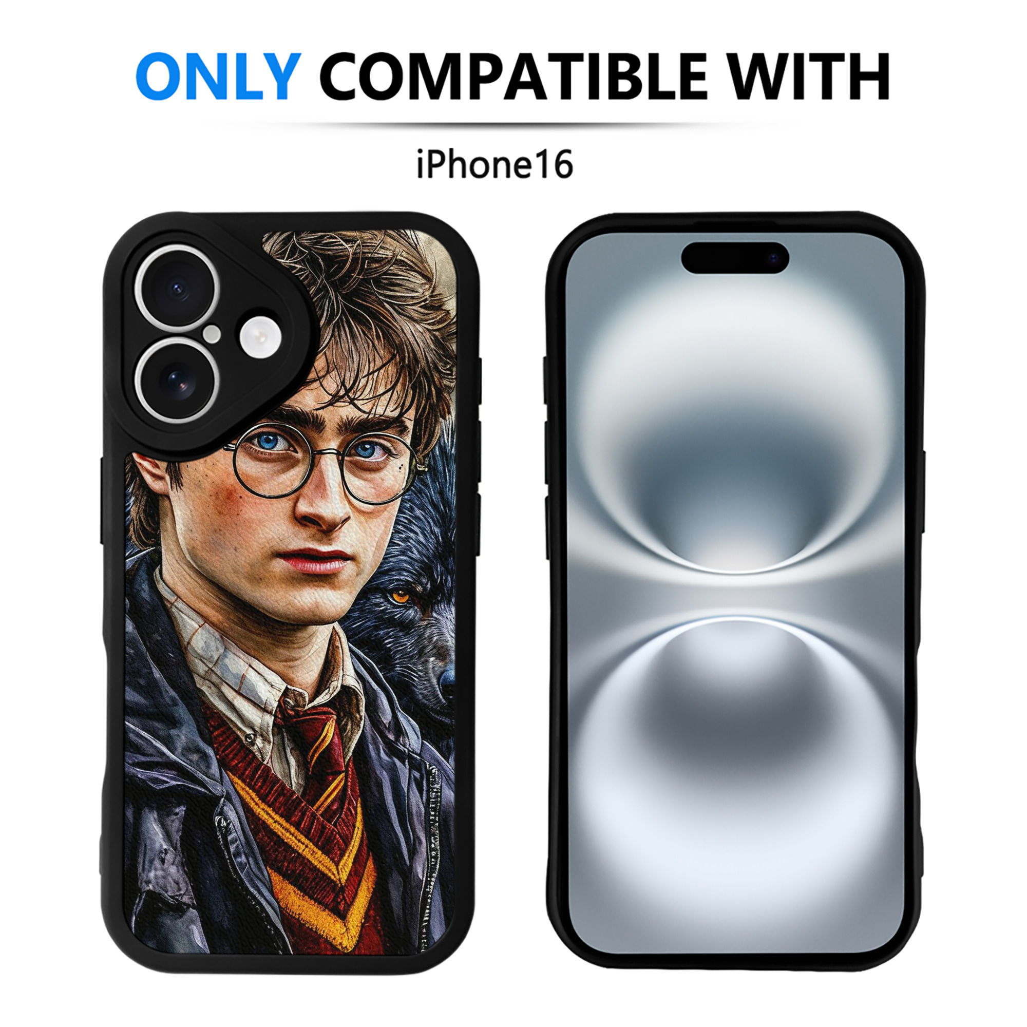 （画像用） Harry Potter ハリー・ポッターシリーズ 【iPhone 16シリーズ対応】シリコンスマホケース（レザー調） 材質：シリコン